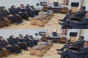 دیدار دکتر رضایی سرپرست شبکه بهداشت و درمان ممسنی با رئیس تربیت بدنی شهرستان ممسنی