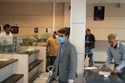 نظارت و بازرسی کارشناسان بهداشت حرفه ای  شبکه ممسنی بر بانک ها در راستای فاصله گذاری فیزیکی
