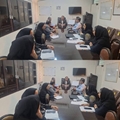 برگزاری جلسه درون بخشی ستاد جوانی جمعیت در محل دفتر معاون بهداشتی شبکه بهداشت و درمان